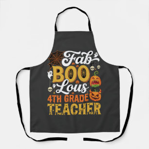 Tablier Professeur de 4e année Faboolous Halloween