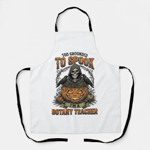 Tablier Professeur de botanique Halloween Gravure vintage