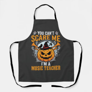 Tablier Professeur de Musique Halloween Citrouille Effraya