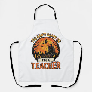 Tablier Professeur Halloween Vintage Drôle École Effrayant