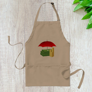 Tablier Protection de la sécurité financière avec paraplui