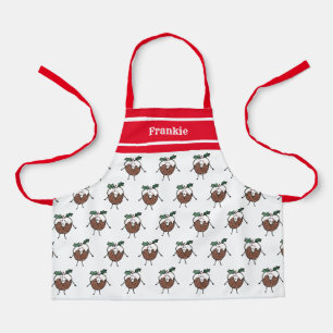 Tablier Pudding de Noël personnalisé