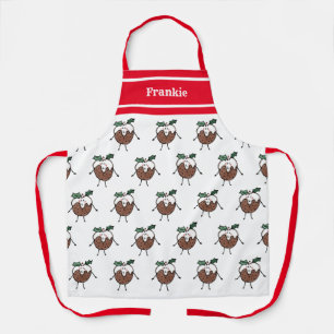 Tablier Pudding de Noël personnalisé