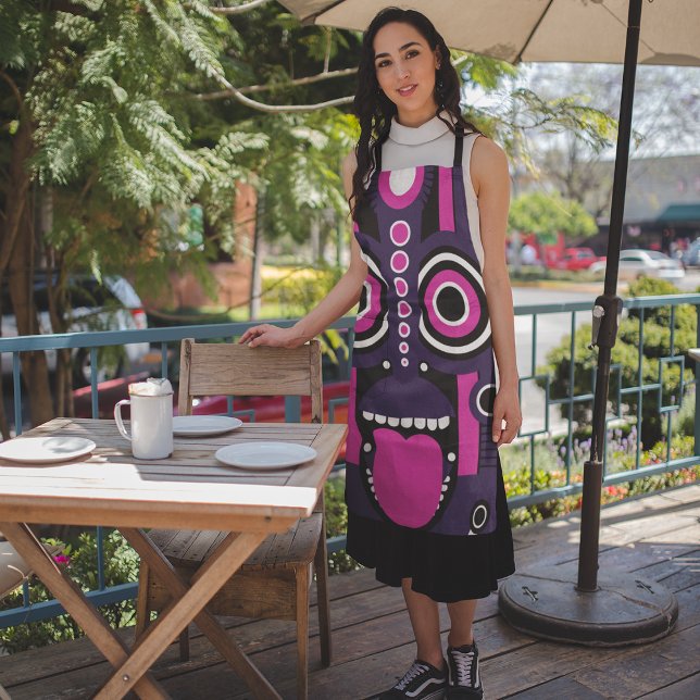 Tablier Puple Pink Tiki (Créateur téléchargé)