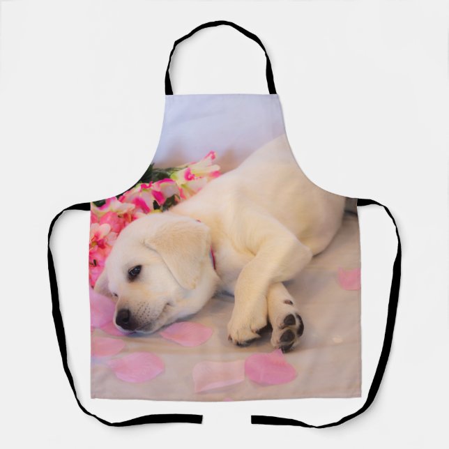 Tablier Puppy Sleep Flower 01 (Recto)