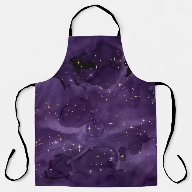 Tablier Purple Galaxy Series Design 8 (Recto)