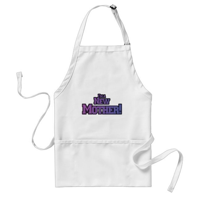 Tablier Purple Je suis une nouvelle mère t-shirts et cadea (Devant)