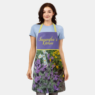 Tablier Purple Lavender Fleurs Fleurs Fleurs Florales Mums