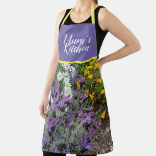 Tablier Purple Lavender Fleurs Fleurs Fleurs Florales Mums