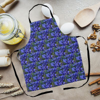 Purple Reticulé Irises Motif Floral