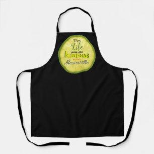 Tablier Quand la vie vous donne des citrons typographie co