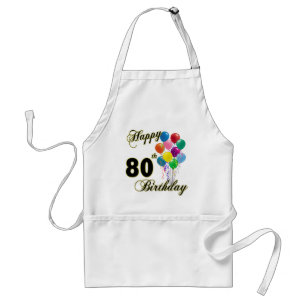Tablier Quatre-vingtième cadeaux d'anniversaire et
