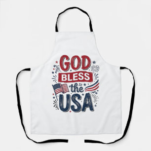 Tablier Que Dieu bénisse le maillot de foi patriotique vin
