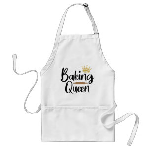 Tablier Queen boulangerie // Citation de cuisson amusante