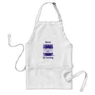 Tablier Queen of Canning Purple Jelly Jar avec Monogramme