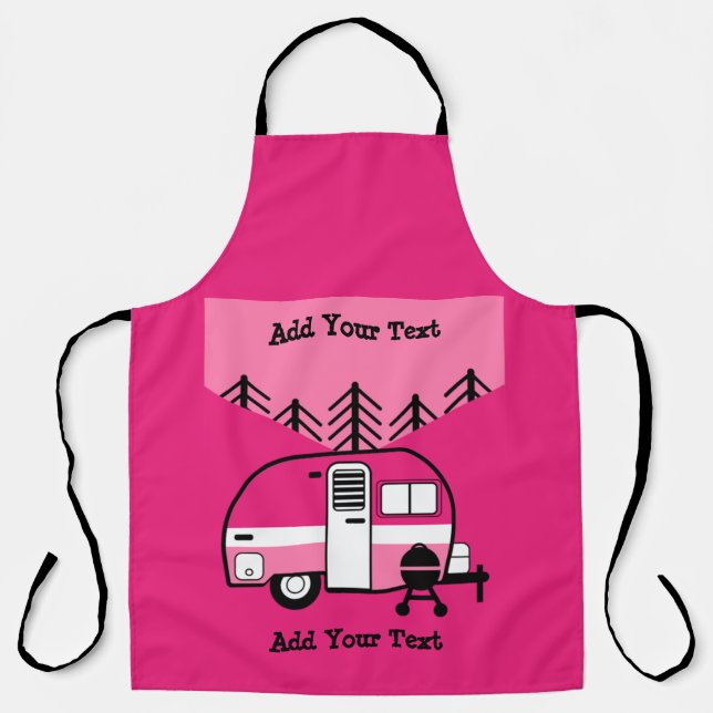 Tablier Queen of the Camper - Funny Camping RV Apron (Recto)