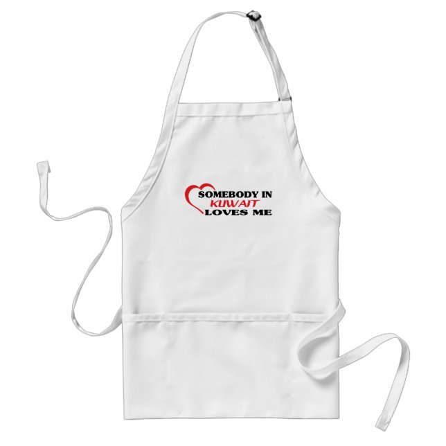 Tablier Quelqu'un au Koweït m'aime (Devant)