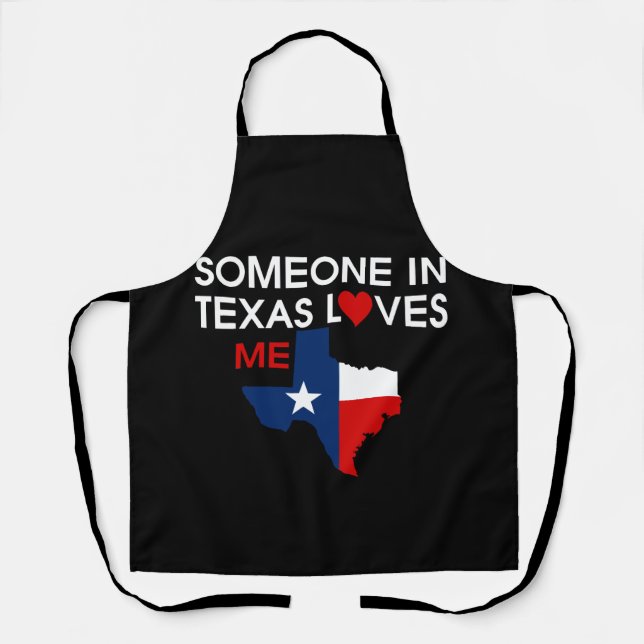 Tablier Quelqu'un au Texas m'aime Precious God Bless (Recto)