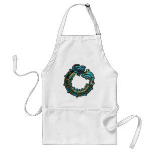 Tablier Quetzalcoatl turquoise