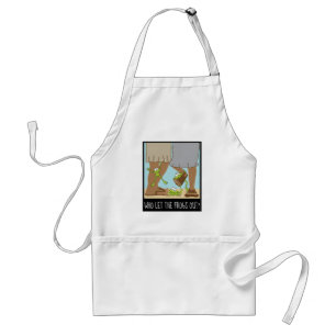 Tablier Qui a laissé sortir les grenouilles ? Apron stand