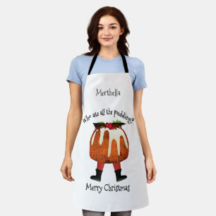 TABLIER QUI A MANGÉ TOUS LES FÊTES DE PUDDING