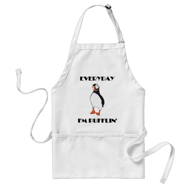 Tablier Quotidien je suis oiseau de macareux de Pufflin (Devant)