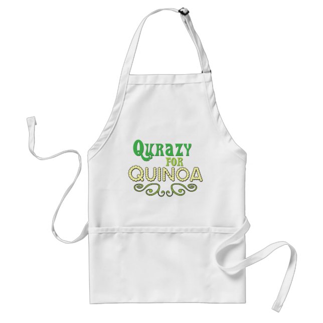 Tablier Qurazy for Quinoa © - Funny Quinoa Citation Apron (Devant)