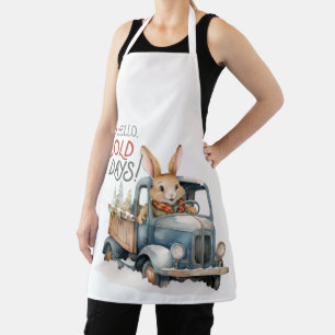 Tablier Rabbit Vintage Camion Bonjour Jours Froids