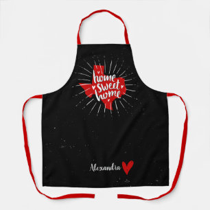 Tablier Raider Red and Black Home Sweet Home Texas