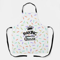 Rainbow confetti baking queen drôle slogan