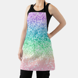 Tablier Rainbow Unicorn Parties scintillant 4
