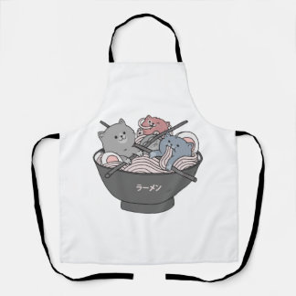 Tablier Ramen de chat mignon