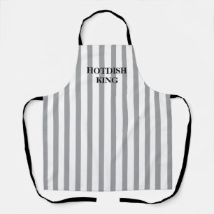 Tablier rayé Gris Hotdish King All-Over