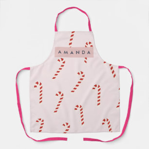 Tablier Rayure de Canne à Sucre Personnalisée Mignonne