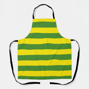 Tablier Rayures jaune et verte
