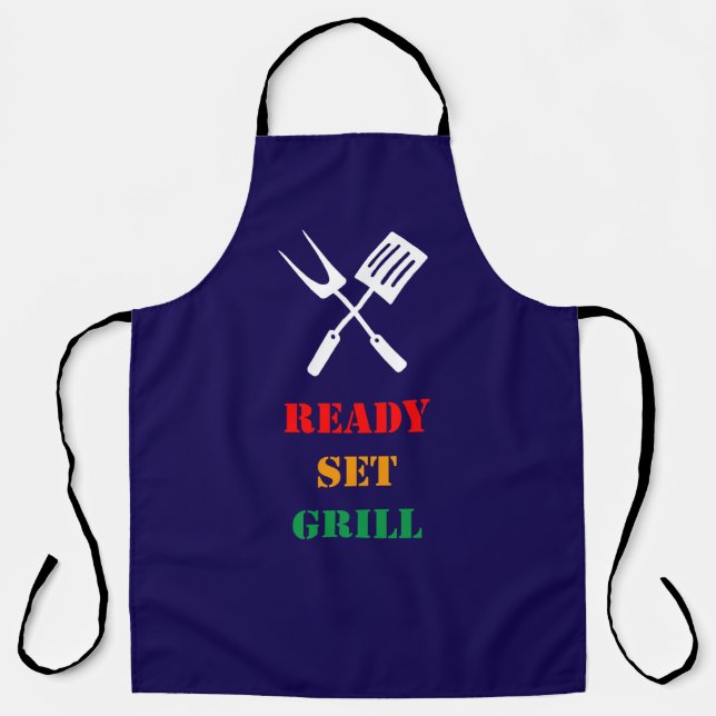 Tablier Ready, set, grill (Recto)