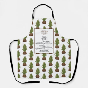 Tablier Recette familiale Arbre de Noël Garde de vacances