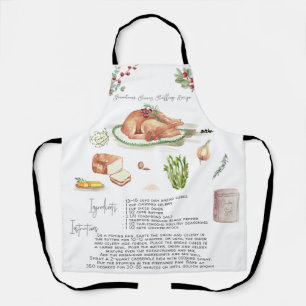 Tablier Recette Heirloom Apron   Farce de la Turquie