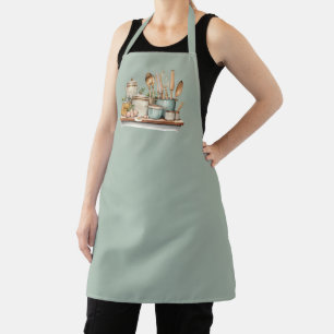 Tablier Recettes Pots Pots Pots Cuisines Ustensiles
