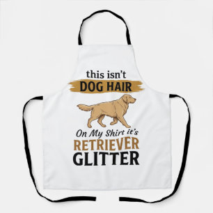 Tablier Récupérateur Paillettes Amoureux de Chien Drôle De