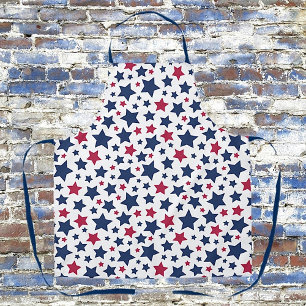 Tablier Red and Blue Stars - motif de drapeau américain