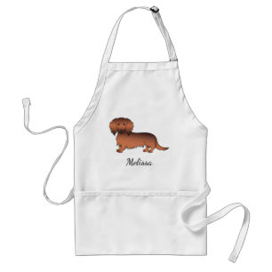 Tablier Red Sable Long Cheveux Dachshund Dessin Chien et n