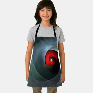 Tablier Red Swirl Artistique moderne Art Abstrait Motif #1