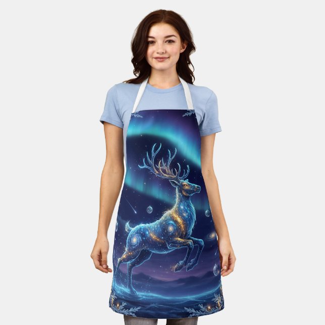 Tablier Reindeer Galaxy – Magical Christmas Night (Porté)