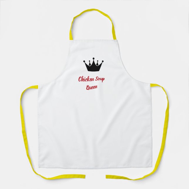 Tablier Reine de la soupe de poulet (Recto)