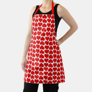Tablier Reine du coeur rouge