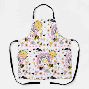 Tablier Reines ABEILLES Mignonnes Copines, Bébé Fille, Cad