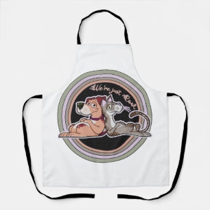 Tablier Relation de chat de chien