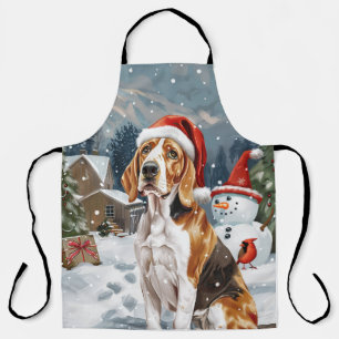 Tablier Renard américain anglais Chien Hiver Noël Joie