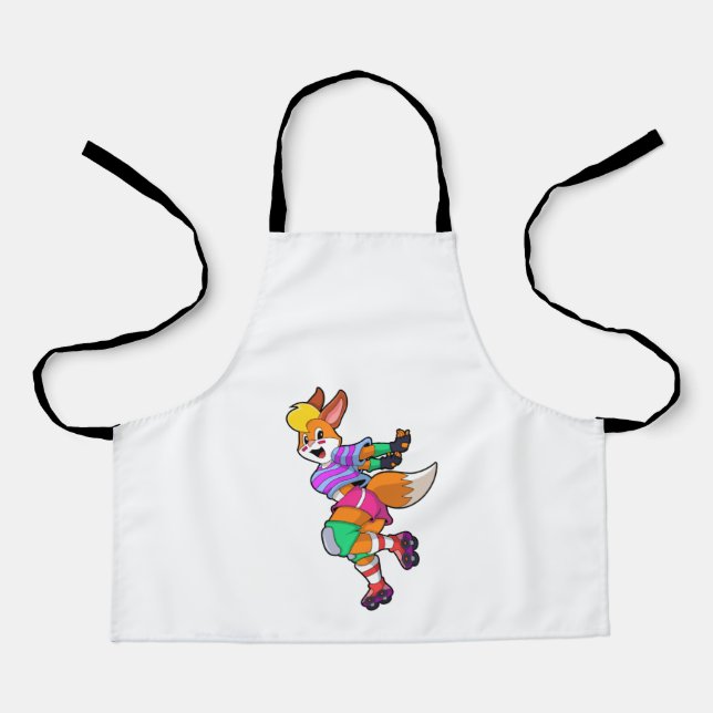 Tablier Renard comme Patineur Inline avec Patinage Inline (Recto)